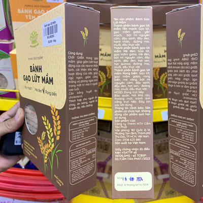 Bánh gạo lứt mầm Rong biển 320gr